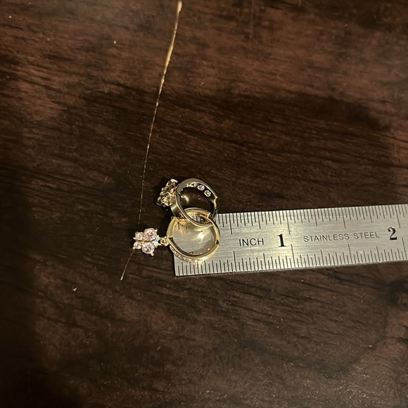 Gold Plated Huggies Butterfly Hoop Earrings - Picture 11 of 12